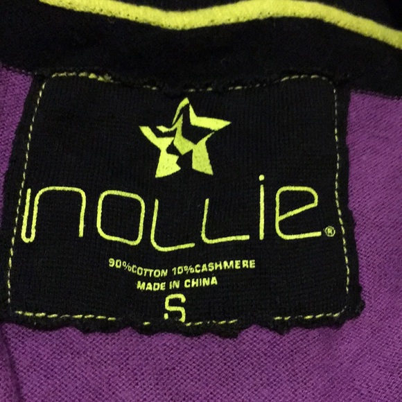 Nollie Purple/Black Long Sweater Size S - Picture 3 of 5